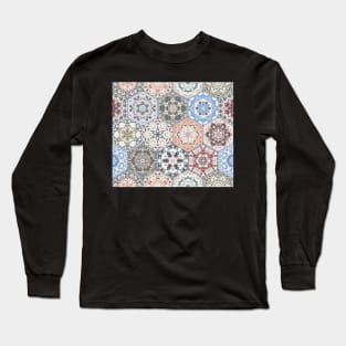 Hexagonal Oriental and ethnic motifs in patterns. Long Sleeve T-Shirt